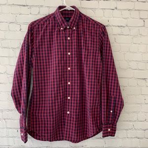 J. Crew men’s plaid button down shirt | size small